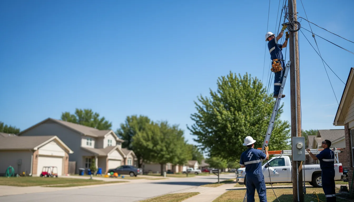 Residential electrician providing installation services in Surrey, ND